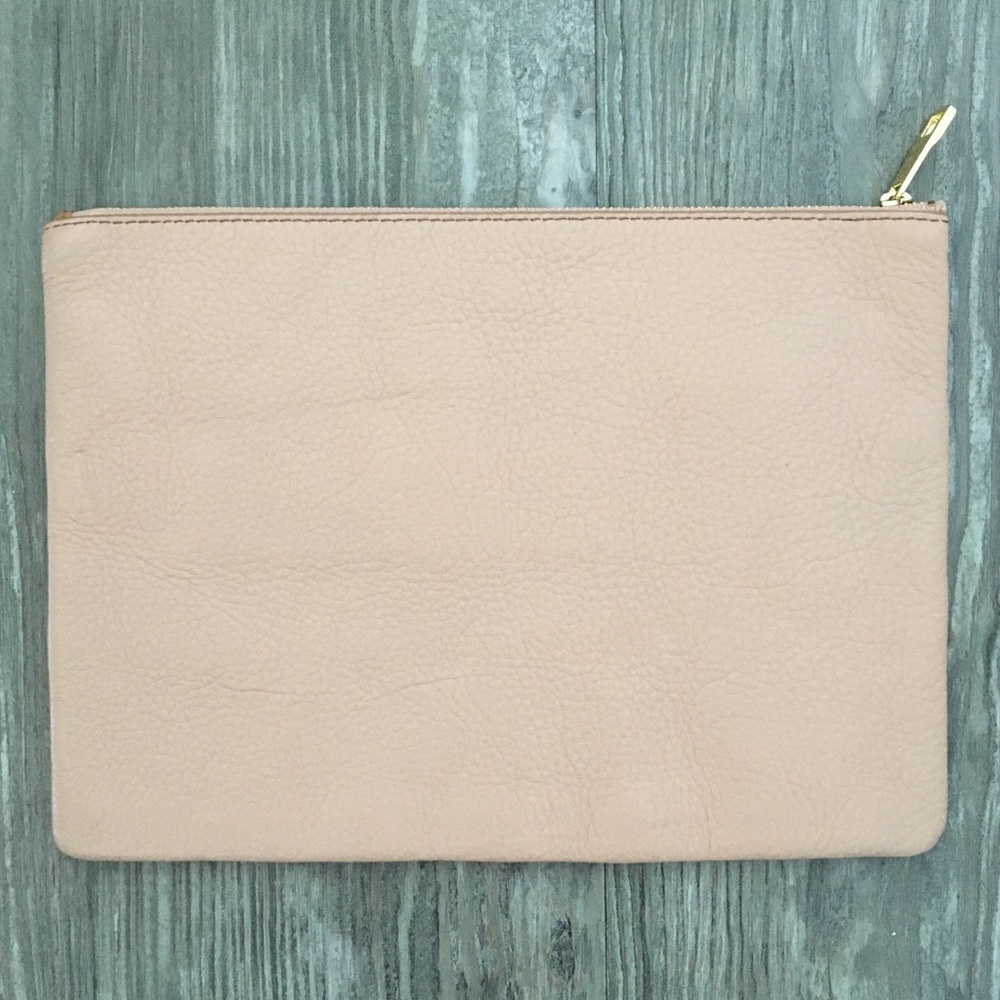 Fossil Pink Stripe Large Clutch - Picture 2 of 12